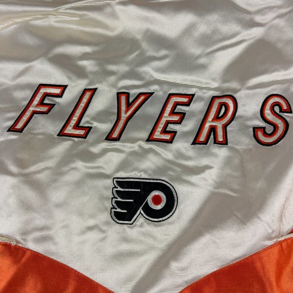 VTG Pro Player Philadelphia Flyer Jacket Adult Extra Large Black Full Zip Puffer - Picture 12 of 16